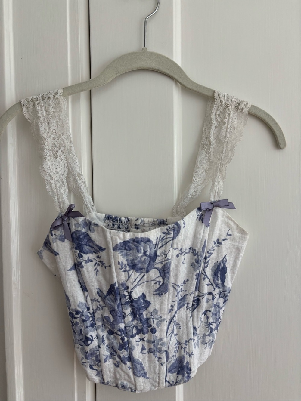 Reformation Brigitta Linen Corset Top